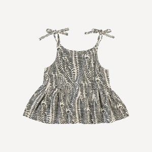 NWT Kate Quinn Spaghetti Tie Ballerina Top Fern Frond Modal 3-6m